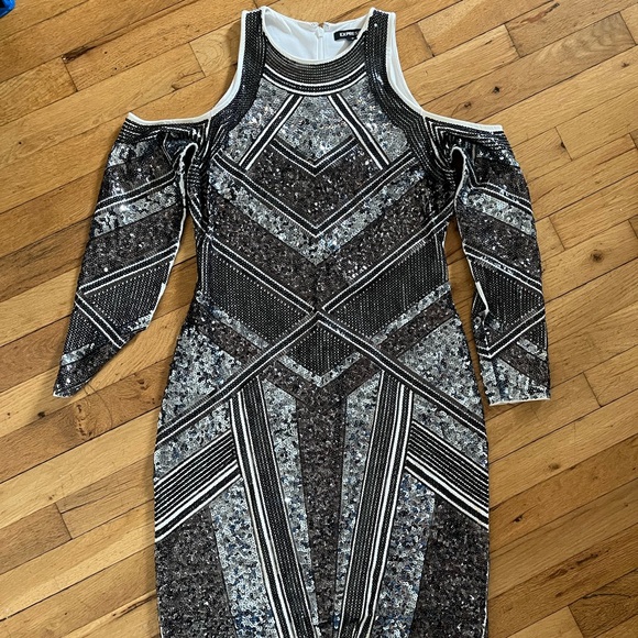sequin mini bodycon dress - Picture 1 of 5